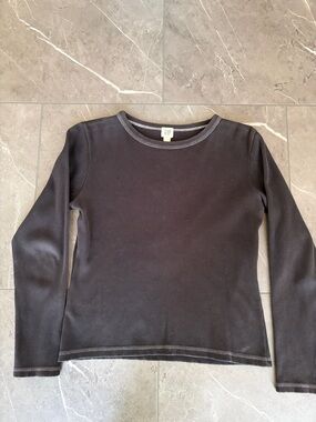 Vintage Gap Cotton Ribbed Long Sleeve Top